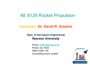 Rocket Propulsion Course: AE 8129 Overview