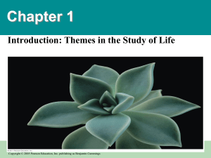 College Biology 1 - Chapter 1 slides