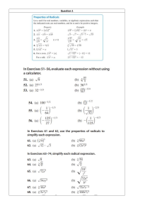 revision radical exponentes and equations s5