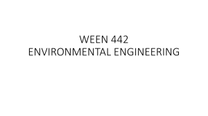 WEEN 442 Environmental Engineering