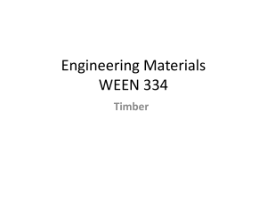 Engineering materials -Timber