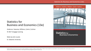 Multiple Regression Analysis in Business & Economics