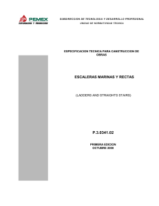 PEMEX P.3.0341.02 ESCALERAS MARINAS Y RECTAS