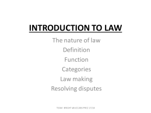 1 INTRODUCTION TO LAW-1-1