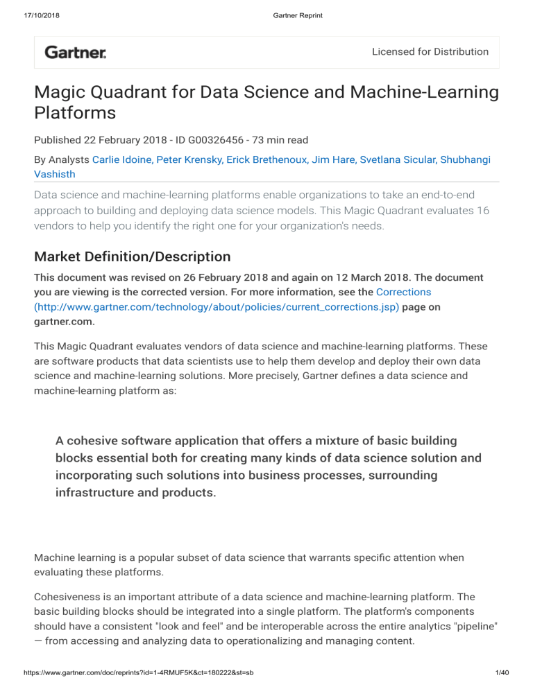 Gartner 2018