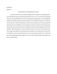 reaction paper on Mamasapano