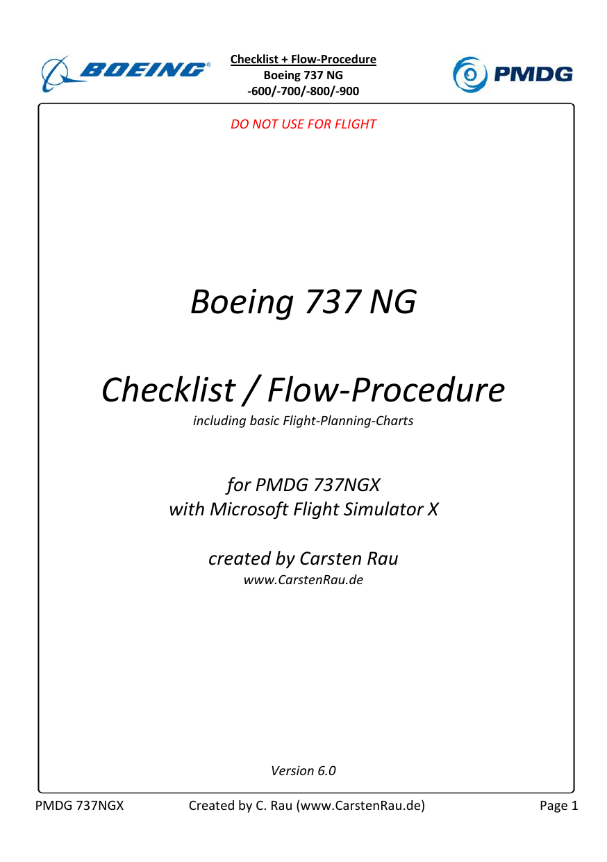pmdg 737 checklist