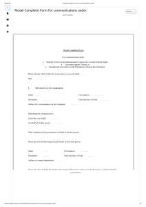 Model Complaint Form For communications under .pdf pardeep