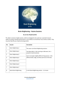 Brain Brightening - Instructions
