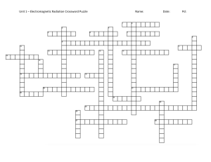 Unit 1 - Crossword Puzzle