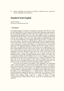 Standard Irish English (Hickey)