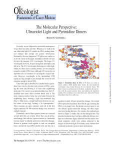 The Oncologist-2001-Goodsell-298-9 The Molecular perspective Ultraviolet light and pyrimidine Dimers