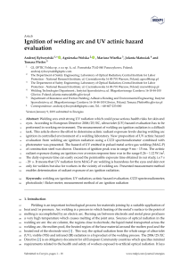 Welding Arc Ignition & UV Hazard Evaluation