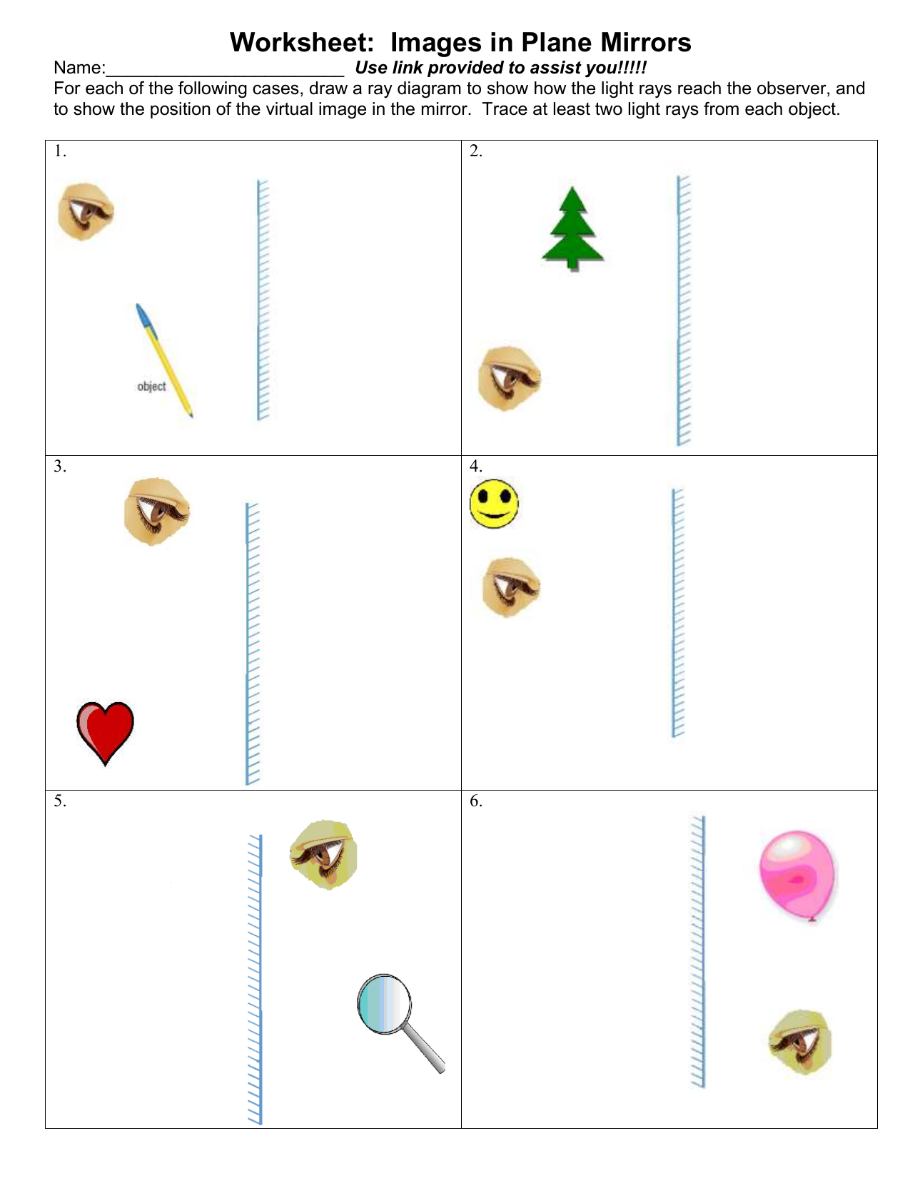 Flat Mirror Activity