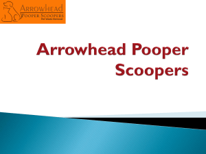 Arrowhead Pooper Scoopers ppt