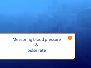 What is blood pressure & pulse rate
