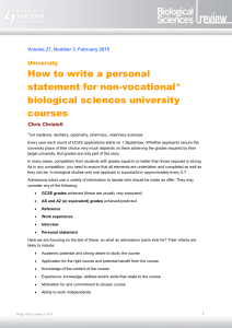 BiologicalReview27 3 Personal statement