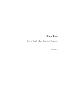 Think Java Textbook