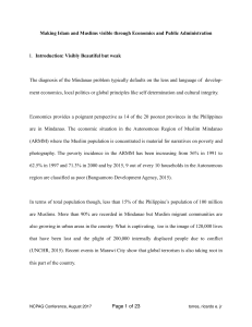 Making Islam and Muslims visible through Economics and Public Administration FINAL paper NCPAG 65th Conference 