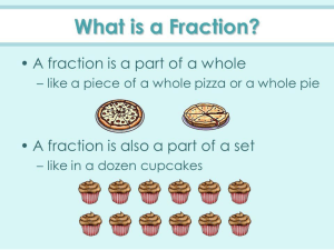 1. EQUIVALENT FRACTIONS