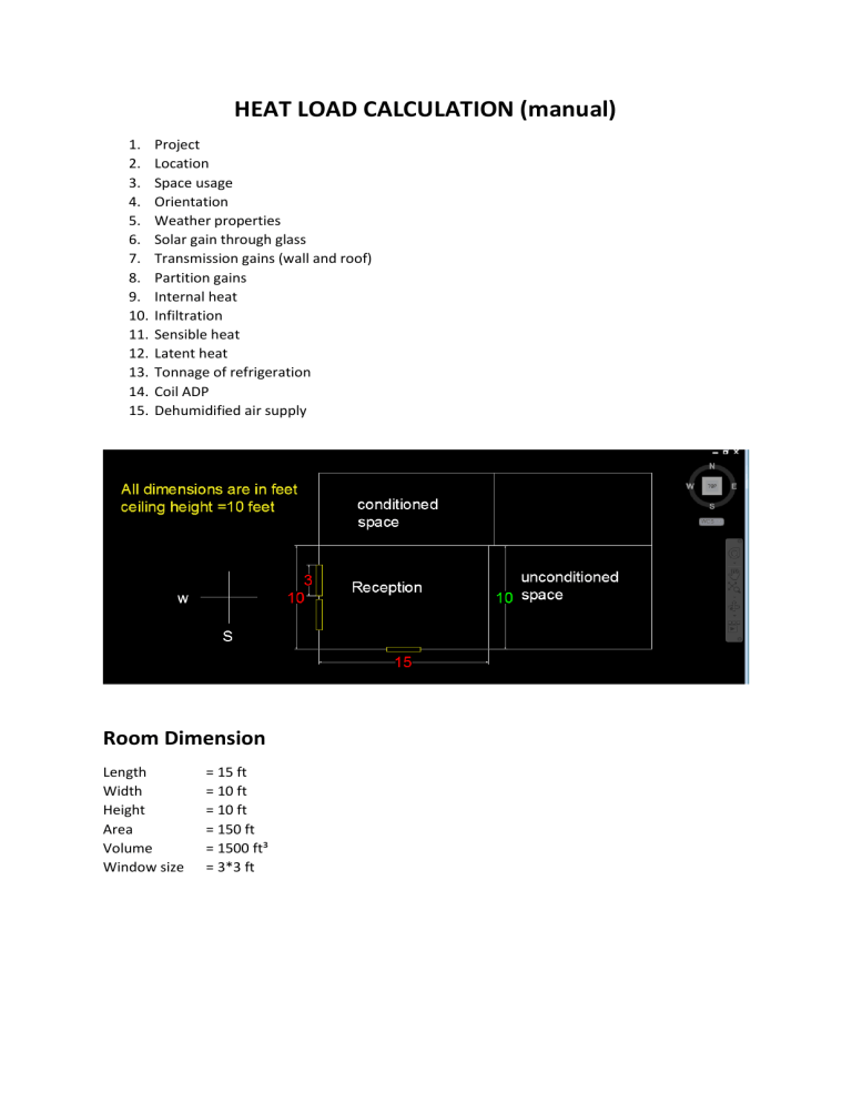 Heat Load Calculation