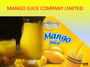 Mango juice company