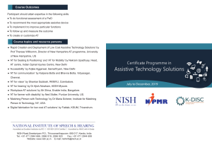 Assistive Technology course-brochure