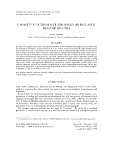 Capacity Spectrum Method Based On Inelastic Demand Spectra