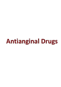Antianginal drugs