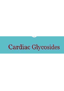 cardiac glycosides