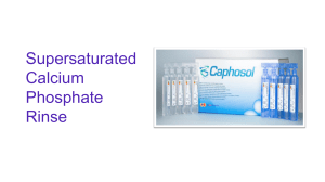 Caphosol product brief