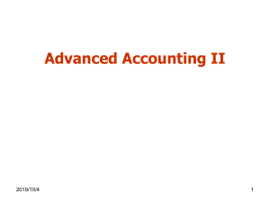 ACCT4053-Accounting for the Effects of Changes in Fx Rates