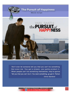 The Pursuit of Happiness  Script Full-Text