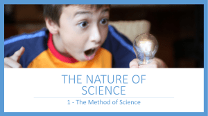 1 - Scientific Method