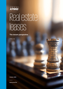 IFRS 16 Real Estate Leases: Tenant Perspective