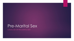 Pre-Marital Sex
