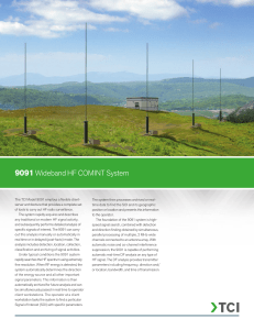TCI 9091 Wideband HF COMINT System
