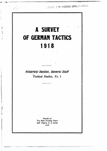 suvery of german tactics