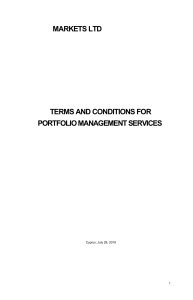 Terms and Conditions for Portfolio Management Services 2