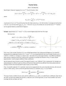 Application of Fourier Series