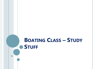 Boating Class – Study Material State of CT