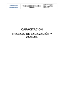 CAPACITAC. TECNICA EXCAVACION DE ZANJAS