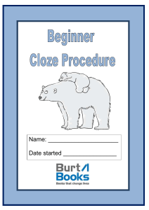 beginner cloze procedure