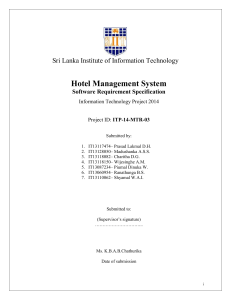 srs document for hotel management system