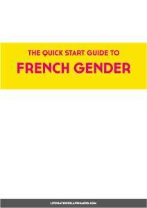 Guide to French Gender