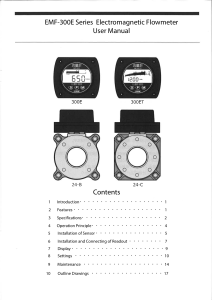 (English) EMF-300E Series Flowmeter User Manual