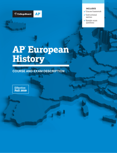 AP Euro course + exam