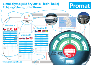 Herni plan 1 ZOH hokej 2018