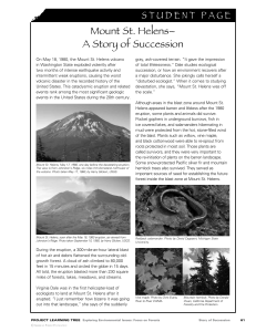 Mt. St. Helens Article