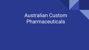 Australian Custom Pharmaceuticals 